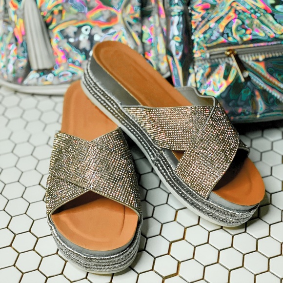 Shoes - Restocked bling platform